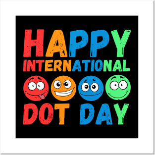 Happy International Dot Day Cute Colorful Dots Kids Toddler Posters and Art